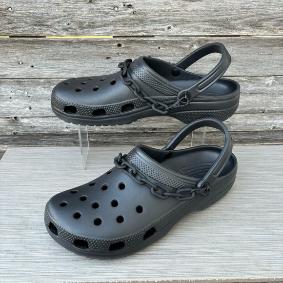 CROCS Classic Chain Clogs / Ms-Sz 13 - Picture 2 of 9